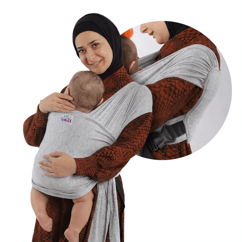 حمالة البيبي Easy wrap - رصاصي