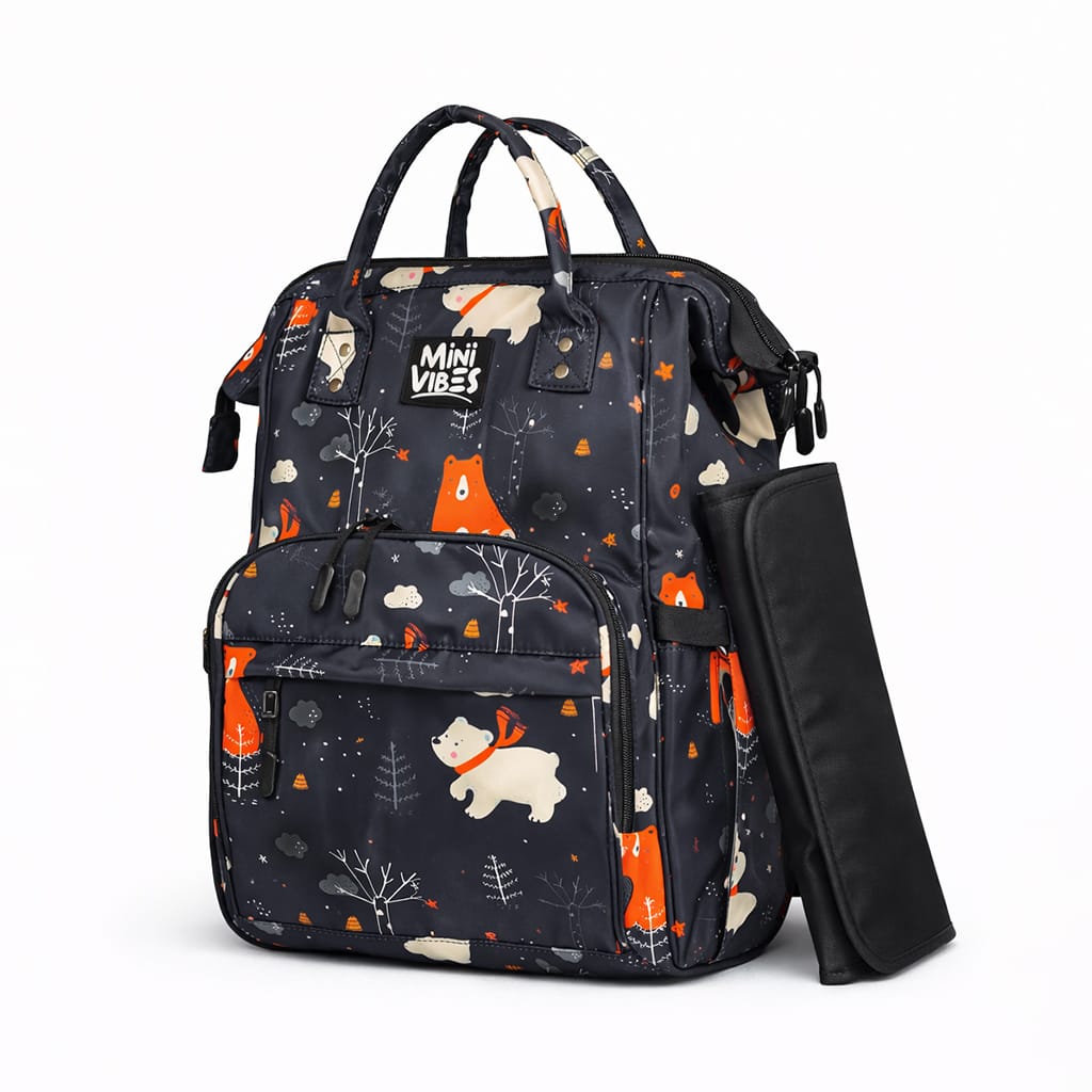 شنطة البيبي Waterproof مع مشمع غيار - Prt01